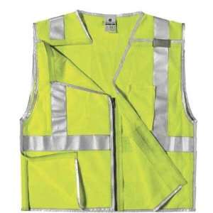  Breakaway High Visibility Lime Safety Vest   3X Large 
