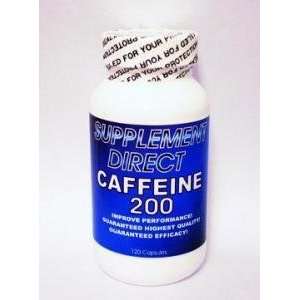  Supplement Direct Caffeine 200mg 120 Capsules Health 