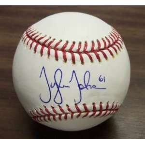 Tyler Johnson Autographed Baseball 