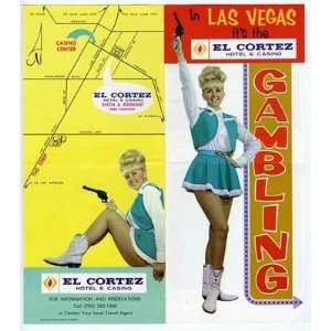  El Cortez Hotel & Casino Brochure Las Vegas Nevada 1970s 