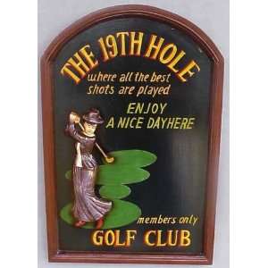  Golf Sign  19th Hole