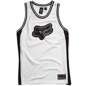  Fox Racing Brody Bball Jersey Tank Top   X Large/White 