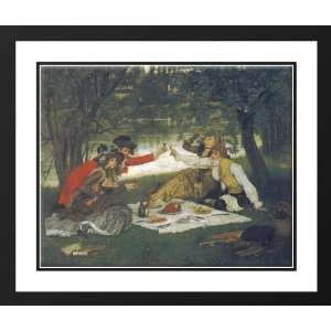   Joseph 23x20 Framed and Double Matted Partie Carree