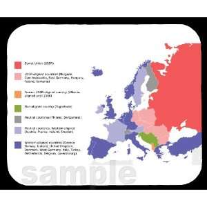  NATO and Warsaw Pact Countries Mouse Pad 