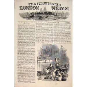  News Battle Family Indian War Old Print 1846