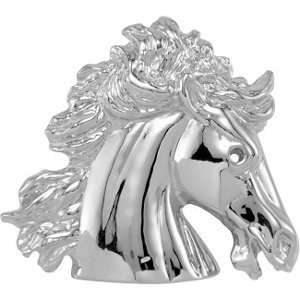  Platinum The Magnificent Lipizzaner Horse Head Pendant 