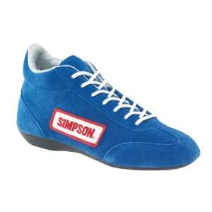 Simpson Racing 27850BL The Lowtop Blue Size 8 1/2 SFI Approved Driving 