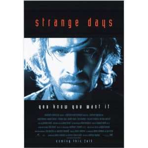 Strange Days Original Single Sided 27x40 Movie Poster   Not A Reprint