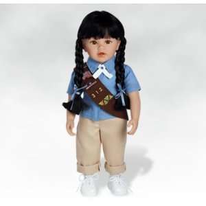  18 inch Doll, Asian Doll, Olivia Girl Scout Brownie Doll 