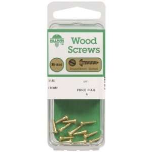  Hillman Brass Wood Screws Slotted