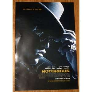 Notorious movie 14 by 20 inch promotional poster B.I.G.