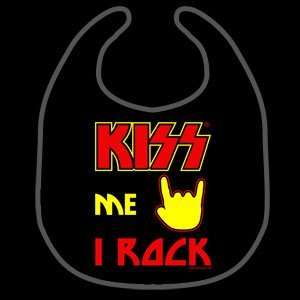  KISS ME I ROCK BIB Baby