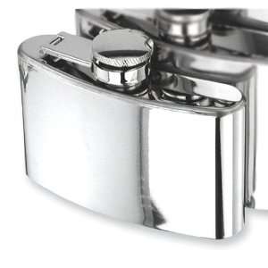  Polished Stainless Steel 3oz Hip Flask