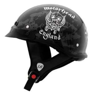  Rockhard Motorhead Motorizer Black XX Large Half Helmet 