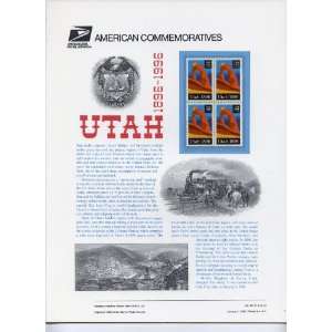  USPS American Commemorative Panel #477 Utah Statehood 