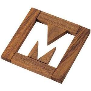  Missing M Puzzle Wooden Brain Teaser Toys & Games