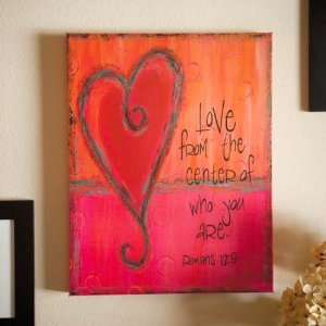  Religious Heart Painting Bible Verse Oil Painting Hand 