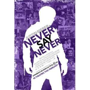  Justin Bieber Never Say Never (2011) 11 x 17 Movie Poster 
