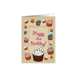  4th Birthday Cupcakes Card Toys & Games