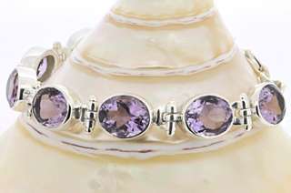925 Sterling Silver 20.0Ct Natural Brazilian Amethysts Stunning 