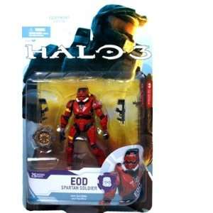  HALO 3 Series 4  Spartan Soldier EOD (Red) Action Figure 