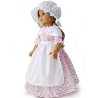 Colonial Pink Striped School Work Gala Gown Dress 5 Piece Outfit Set 