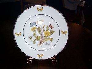Royal Danube Butterfly & Dandelion 7 1/2 in Plate  