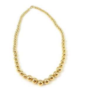  Necklace plated gold Billes 45 cm (17. 72) 6 10 mm (0 