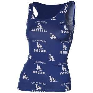  L.A. Dodgers Ladies Royal Blue Maverick Lounge Tank Top 