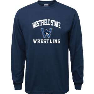  Westfield State Owls Navy Youth Wrestling Arch Long Sleeve 