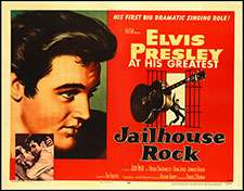 Jailhouse Rock Orig Movie Poster Half Sheet ELVIS RARE  