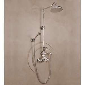   3702 70 Weathered Brass Monarque Exposed Thermostatic Shower 3702