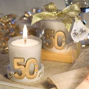  Golden Anniversary Candle Favors 3971