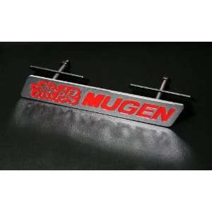 3D Mugen Racing Grill Grille Emblem Red and Silver Universal Fit All 