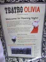 TEATRO OLIVIA w/playbill, cardboard figures etc. LOOK  