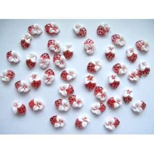  Nail Art 3d 40 Pieces Strawberry for Nails, Cellphones 