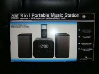 Zone 3 in 1 Portable Music Station /Audio Player 044902047503 