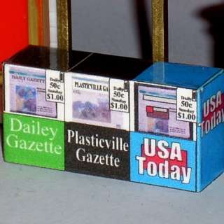 Newspaper Machines for Plasticville & Lionel 027  