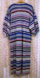 MISSONI Womens Gorgeous Vintage ORANGE LABEL Striped Blouson Sleeve 