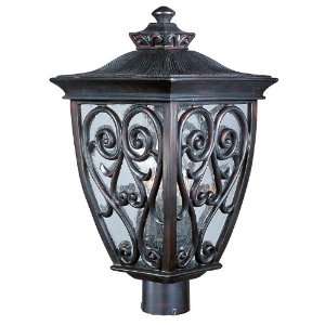Newbury 3 Light 22 Oriental Bronze Outdoor Post/Pole Lantern with 