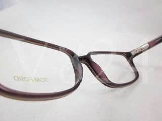 TOM FORD TF 5209 Eyeglasses Striped Brown Transparent Violet TF5209 