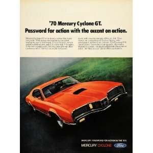  1969 Ad 70 Mercury Cyclone GT CJ 429 V8 Muscle Car 