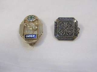Lot of 3 Vintage 4 H, FFA Merit Pins  