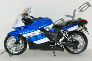 12 BMW K1200S (B) Diecast Model Motorcycle Sport Bike  