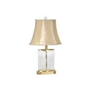   Crystal Table Lamp w/ Cream Shade   25 in   4606