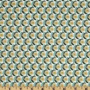  56 Wide Cotton Lawn Floral Green/Yellow/White Fabric By 