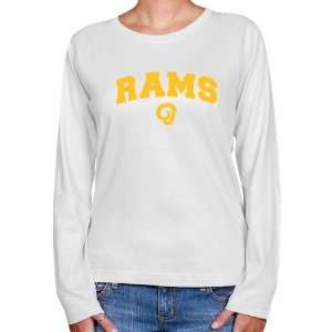  Angelo State Rams Ladies White Logo Arch Long Sleeve 