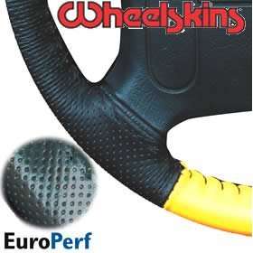  Wheelskins EuroPerf Perforated Color Genuine Leather Steering Wheel 