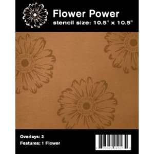  Flower Power Stencil