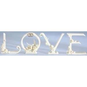    LOVE Wedding Figurine Set of 4 Letters RO11866